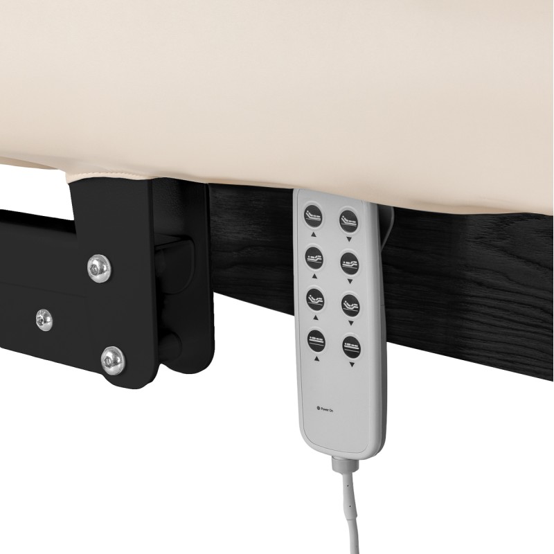 Leżanka SPA Sillon Relax kremowa z czarną podstawą