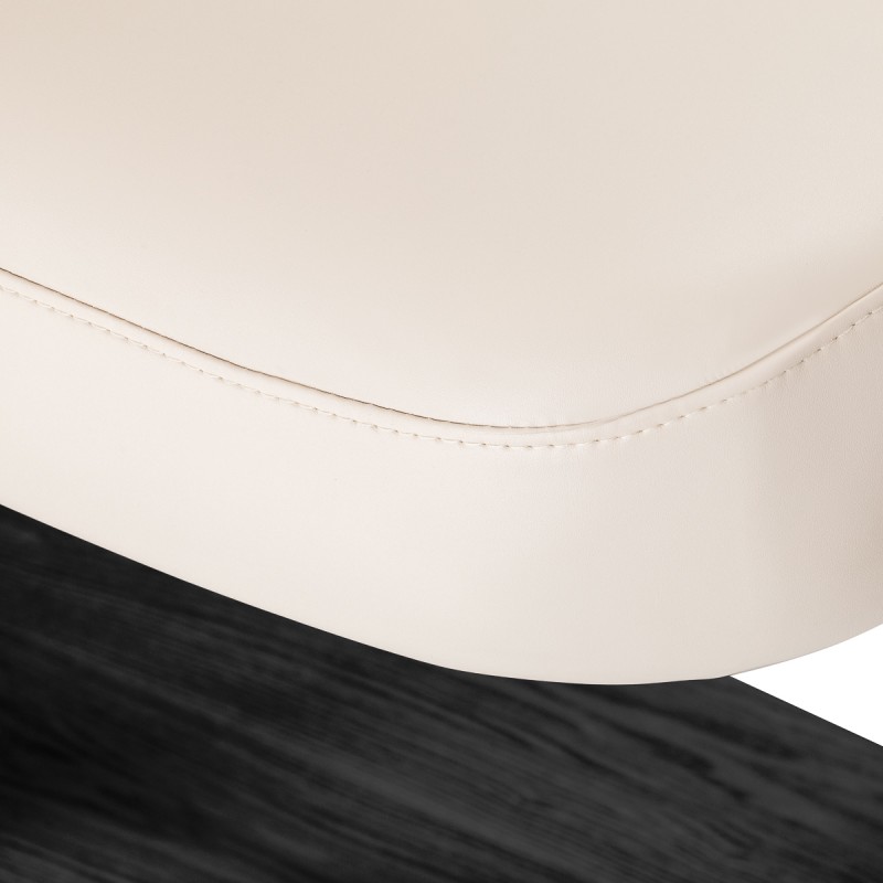 Leżanka SPA Sillon Relax kremowa z czarną podstawą