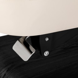 Leżanka SPA Sillon Relax kremowa z czarną podstawą