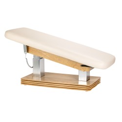 Leżanka SPA Sillon Comfort kremowa z jasnobrązową podstawą