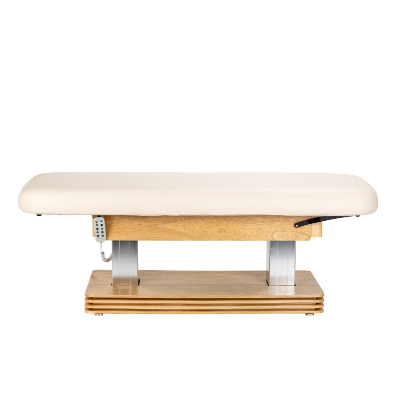 Leżanka SPA Sillon Comfort kremowa z jasnobrązową podstawą