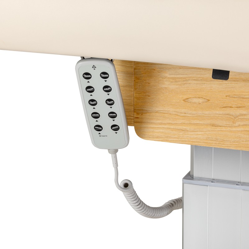 Leżanka SPA Sillon Comfort kremowa z jasnobrązową podstawą