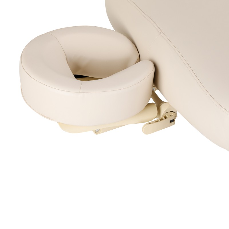 Leżanka SPA Sillon Comfort kremowa z jasnobrązową podstawą