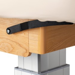 Leżanka SPA Sillon Comfort kremowa z jasnobrązową podstawą