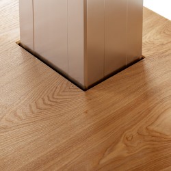 Leżanka SPA Sillon Comfort kremowa z jasnobrązową podstawą