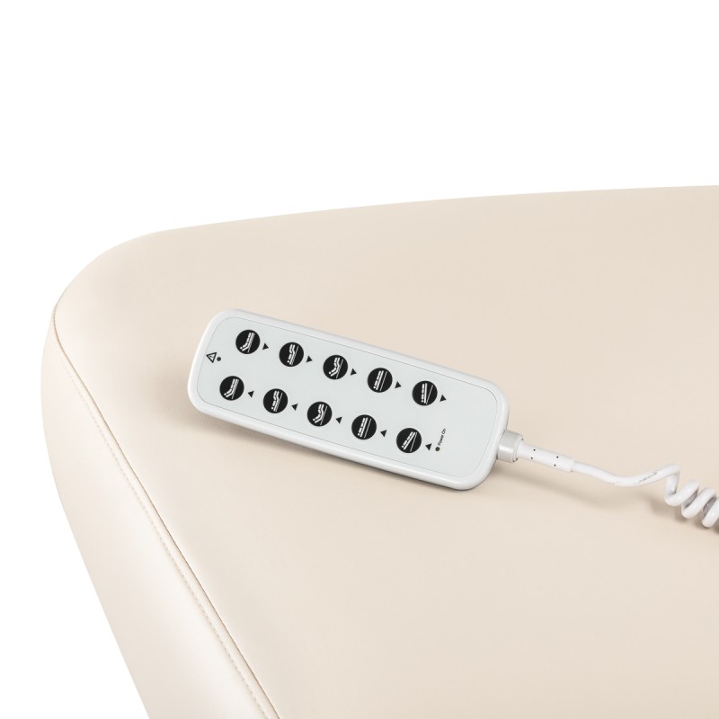 Leżanka SPA Sillon Comfort kremowa z jasnobrązową podstawą