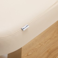 Leżanka SPA Sillon Comfort kremowa z jasnobrązową podstawą