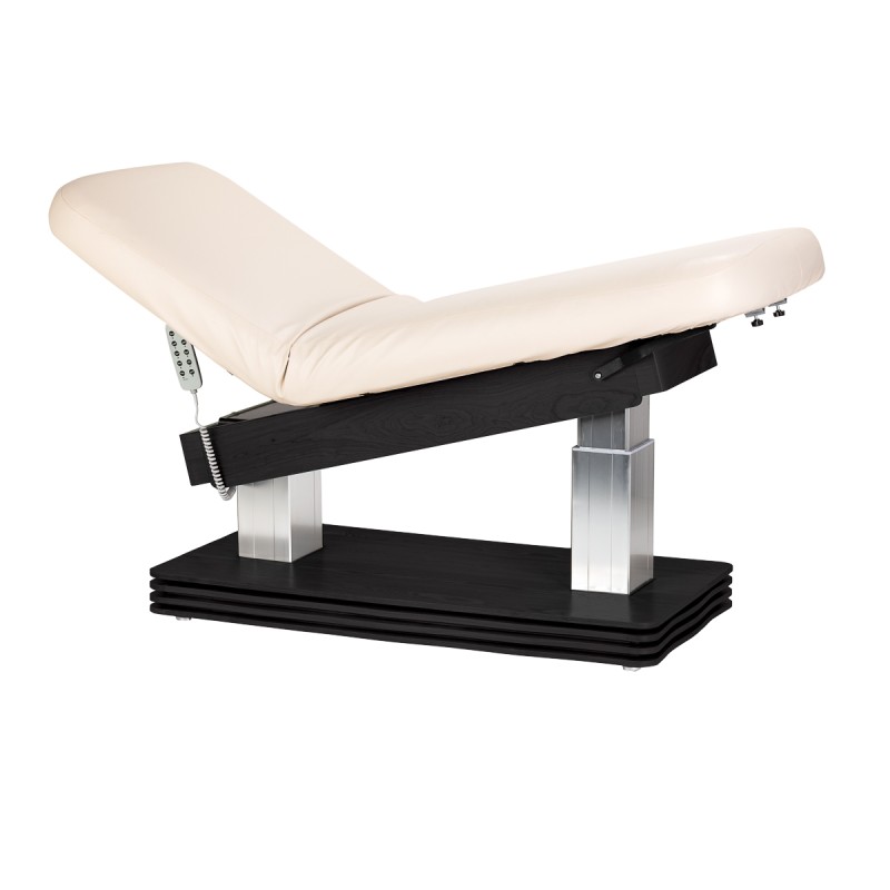 Leżanka SPA Sillon Comfort kremowa z czarną podstawą