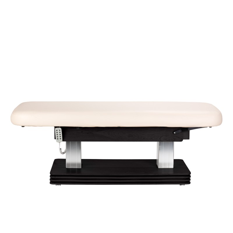 Leżanka SPA Sillon Comfort kremowa z czarną podstawą