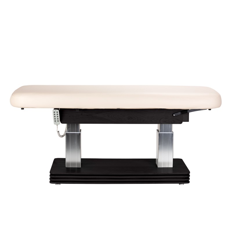 Leżanka SPA Sillon Comfort kremowa z czarną podstawą