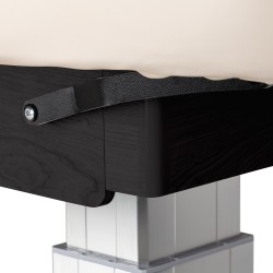 Leżanka SPA Sillon Comfort kremowa z czarną podstawą