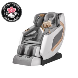 Fotel masujący Sakura Classic 306 biało-szary -Fotele do masażu- 