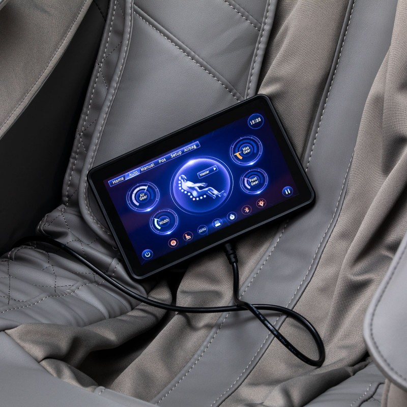 Fotel masujący Sakura Maximus 809 3D biało szary