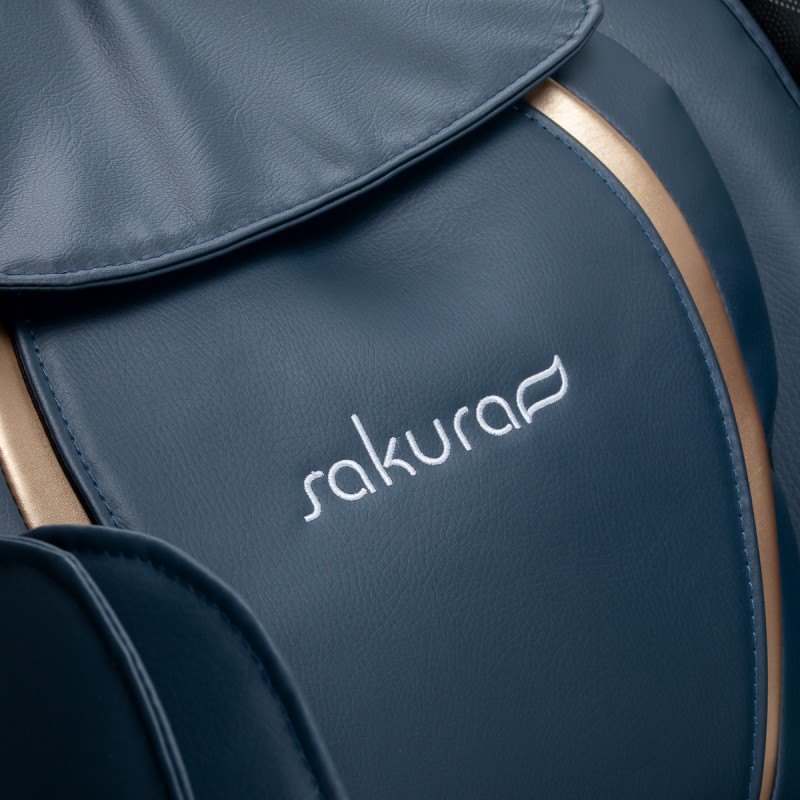 Fotel masujący Sakura Maximus 809 3D szaro niebieski