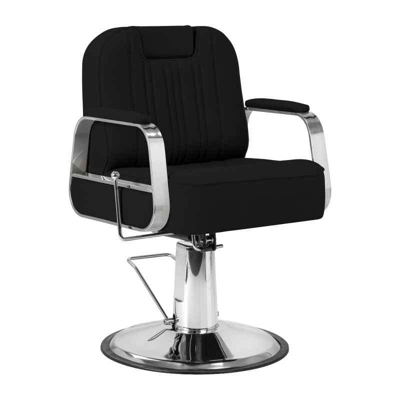 Fotel barberski Gabbiano Rufo czarny
