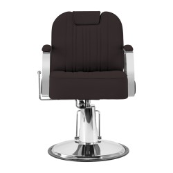 Fotel barberski Gabbiano Rufo brązowy