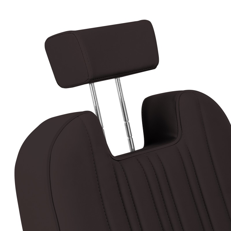 Fotel barberski Gabbiano Rufo brązowy