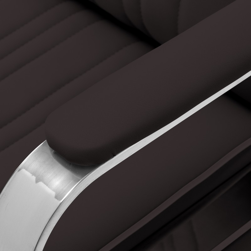 Fotel barberski Gabbiano Rufo brązowy