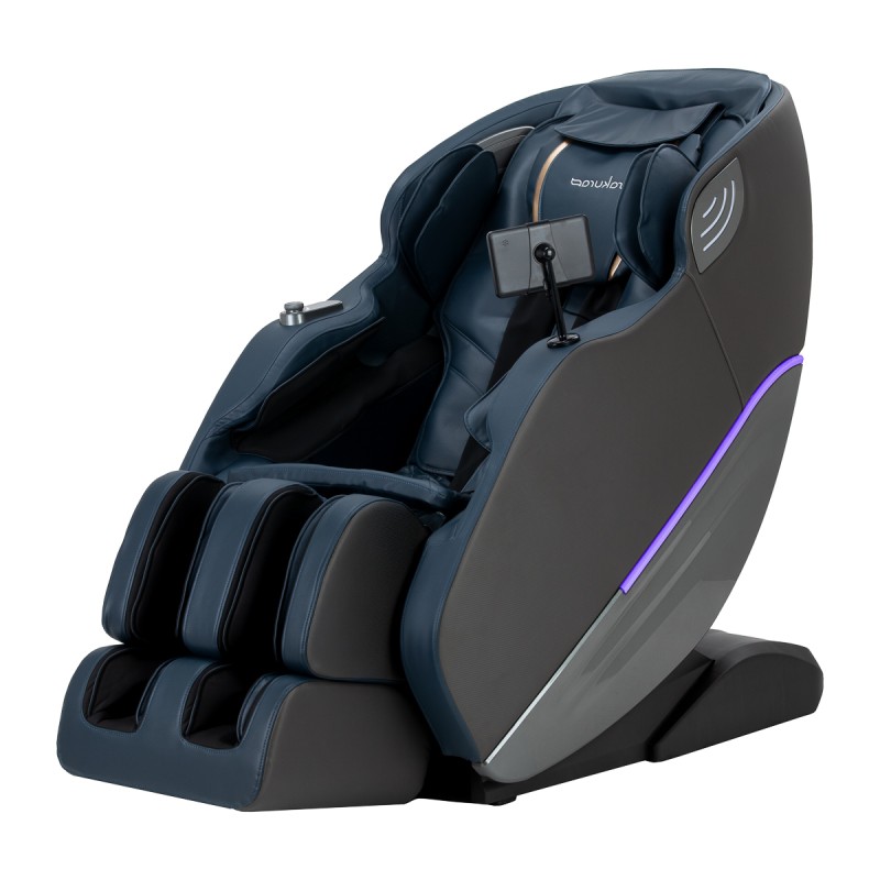Fotel masujący Sakura Maximus 809 3D | szaro-niebieski -Fotele do masażu- 
