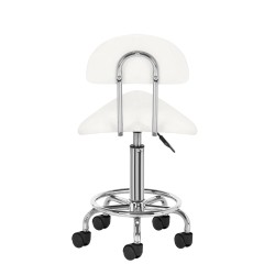 Taboret kosmetyczny 6001 biały