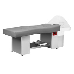 Leżanka SPA z myjnią Head Spa 034 Soft Line szara -Wyposażenie Fryzjerskie- 