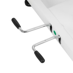 Fotel kosmetyczny do pedicure elektryczny Azzurro 706 1 silnik biały