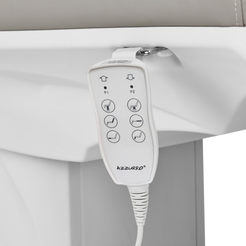 Fotel kosmetyczny elektryczny Azzurro 891 szary