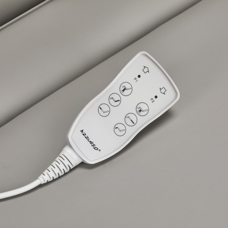 Fotel kosmetyczny elektryczny Azzurro 891 szary