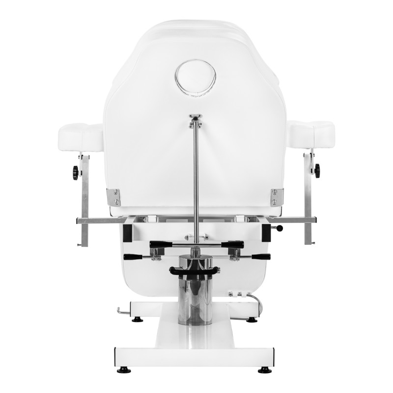 Fotel kosmetyczny hydrauliczny Sillon A 210DH z kołyską biały