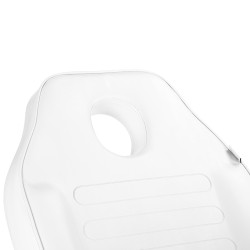 Fotel kosmetyczny hydrauliczny Sillon A 210DH z kołyską biały