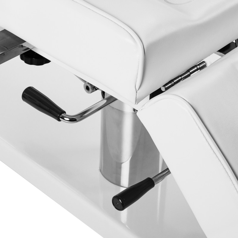 Fotel kosmetyczny hydrauliczny Sillon A 210DH z kołyską biały