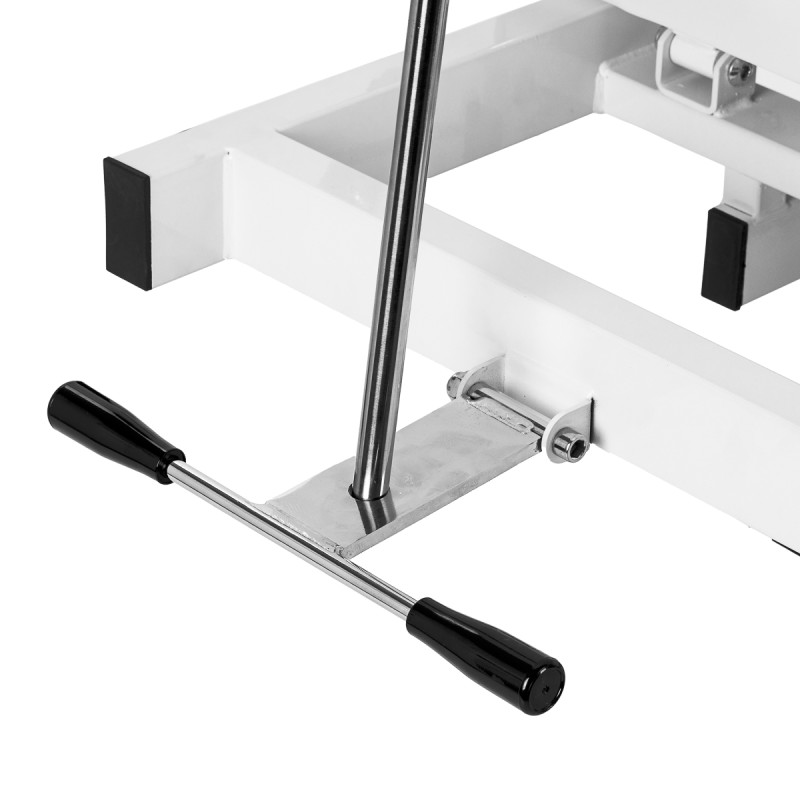 Fotel kosmetyczny hydrauliczny Sillon A 210DH z kołyską biały