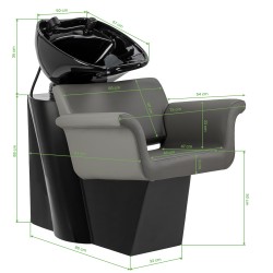 Myjnia fryzjerska Gabbiano Lucca szara