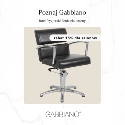 Fotel fryzjerski Gabbiano Bruksela czarny