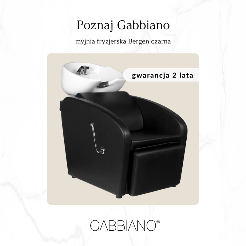 Myjnia fryzjerska Gabbiano Bergen czarna