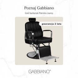 Fotel barberski Gabbiano Patrizio czarny
