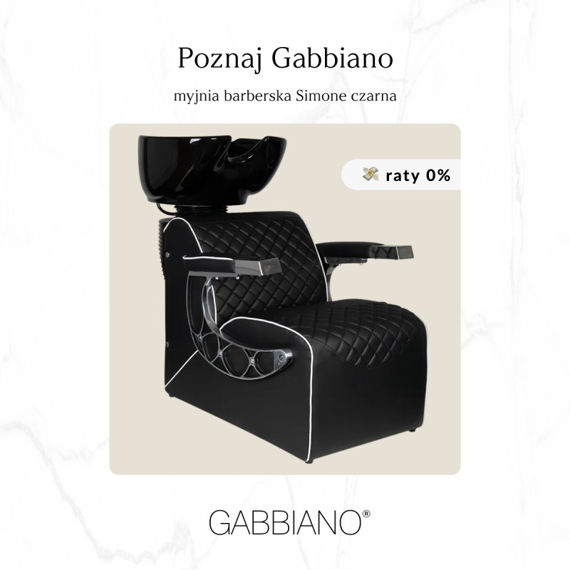Myjnia barberska Gabbiano Simone czarna