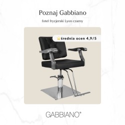 Fotel fryzjerski Gabbiano Lyon czarny