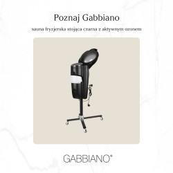 Sauna fryzjerska stojąca Gabbiano z aktywnym ozonem czarna