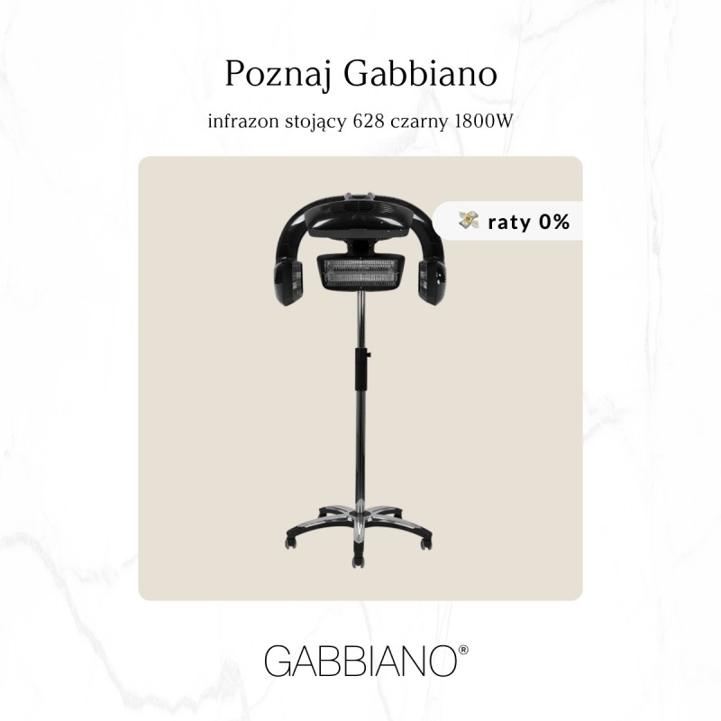 Infrazon fryzjerski stojący Gabbiano 628 1800W czarny