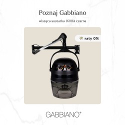 Suszarka fryzjerska wisząca Gabbiano 1600A jednobiegowa czarna