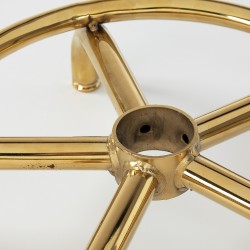 Taboret kosmetyczny 6001-G złoto - różowy 2 gat