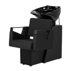 Myjnia fryzjerska Soft Line  Diplo Noir czarna -Meble fryzjerskie- 