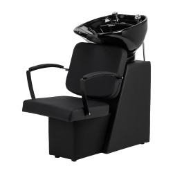 Myjnia fryzjerska Soft Line Dego Noir czarna -Meble fryzjerskie- 