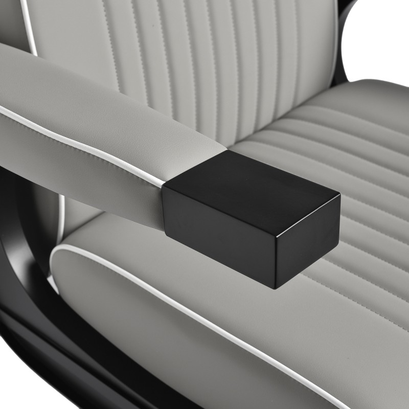 Fotel barberski Gabbiano Levi szary