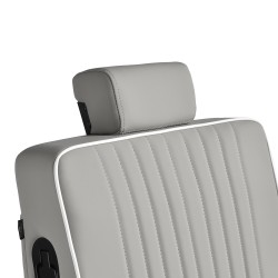 Fotel barberski Gabbiano Levi szary