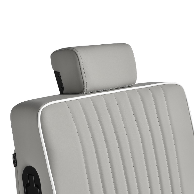 Fotel barberski Gabbiano Levi szary