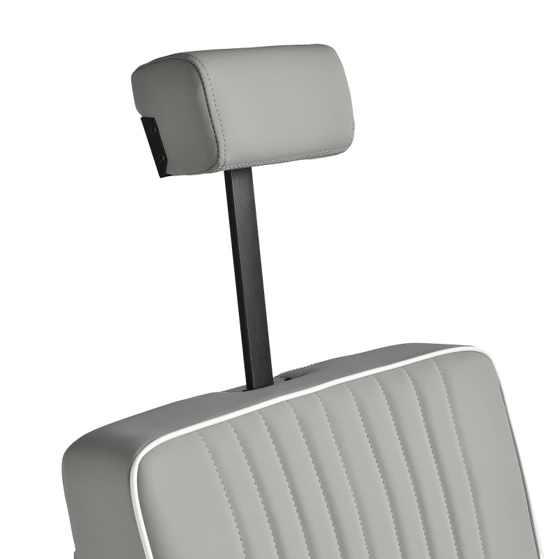 Fotel barberski Gabbiano Levi szary