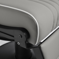 Fotel barberski Gabbiano Levi szary