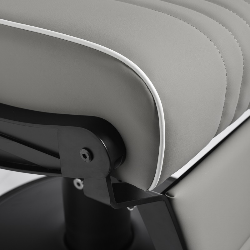 Fotel barberski Gabbiano Levi szary